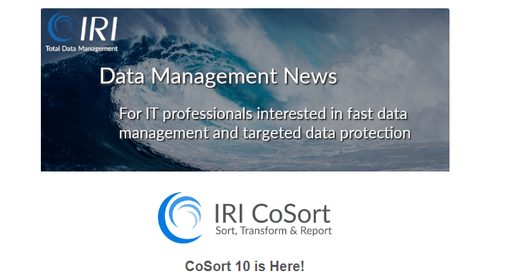 IRI Newsletter: Data Management News
